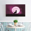 5D DIY Diamond Painting Kits Dream Moon Wolf Starry Sky