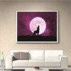 5D DIY Diamond Painting Kits Dream Moon Wolf Starry Sky