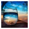 5D DIY Diamond Painting Kits World In Glass Series Sea Beach Sunset