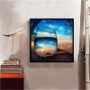 5D DIY Diamond Painting Kits World In Glass Series Sea Beach Sunset