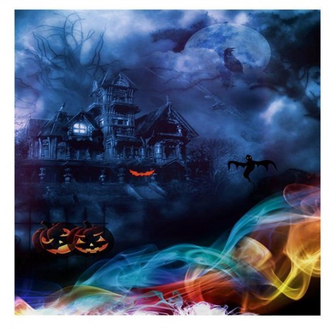 5D DIY Diamond Painting Kits Halloween Horror Castle