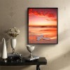 5D Diamond Painting Kits Warm Series Beach Summer Rot Sunset