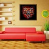 5D DIY Diamond Painting Kits Abstract Fire Roaring Wolf