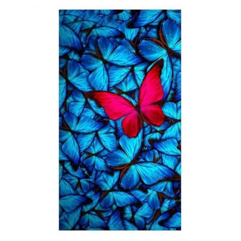 5D DIY Diamond Painting Kits Dream Special Red Butterfly