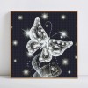 2019 Modern Art Dreamy 5d DIY Diamond Painting Butterfly Kits Best Gift