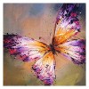 5D DIY Diamond Painting Kits Watercolor Purple Butterfly