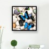 2019 New Wall Decoration Blue Butterflys 5d Diy Diamond Painting Kits