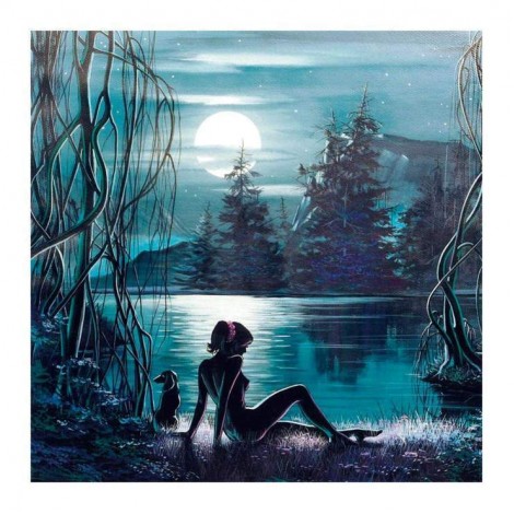 5D DIY Diamond Painting Kits Dream Moon Scene Beauty