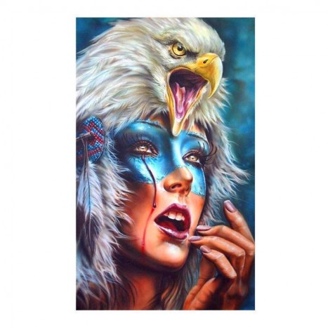 5D DIY Diamond Painting Kits Special Beauty And Eagle