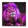 5D DIY Diamond Painting Kits Special Purple Lion