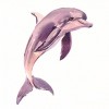 5D DIY Diamond Painting Kits Beautiful Pink Dolphin