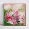 5D DIY Diamond Painting Kits Dream Pink Flowers And Butterfly